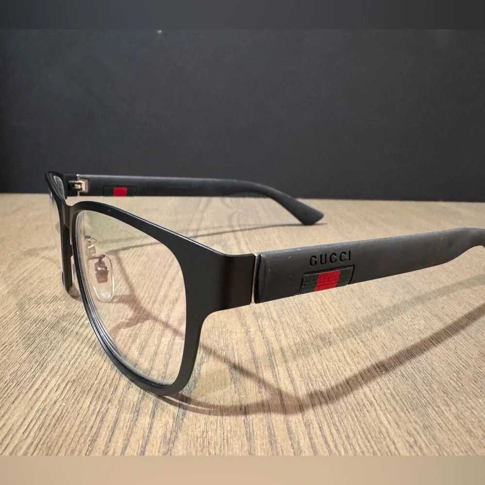 Gucci Men Urban GG00130 Black Prescription Eyeglasses with Case and Cloth. - Picture 6 of 16